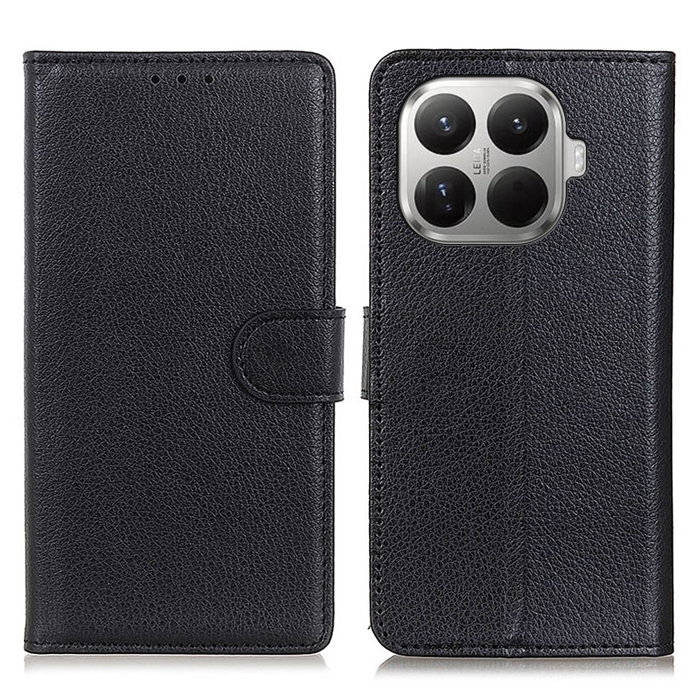 Litchie knížkové pouzdro na Xiaomi 17T Pro - černé