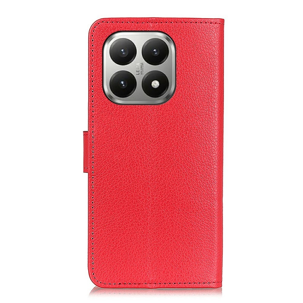 Litchie knížkové pouzdro na Xiaomi 17T Pro - červené