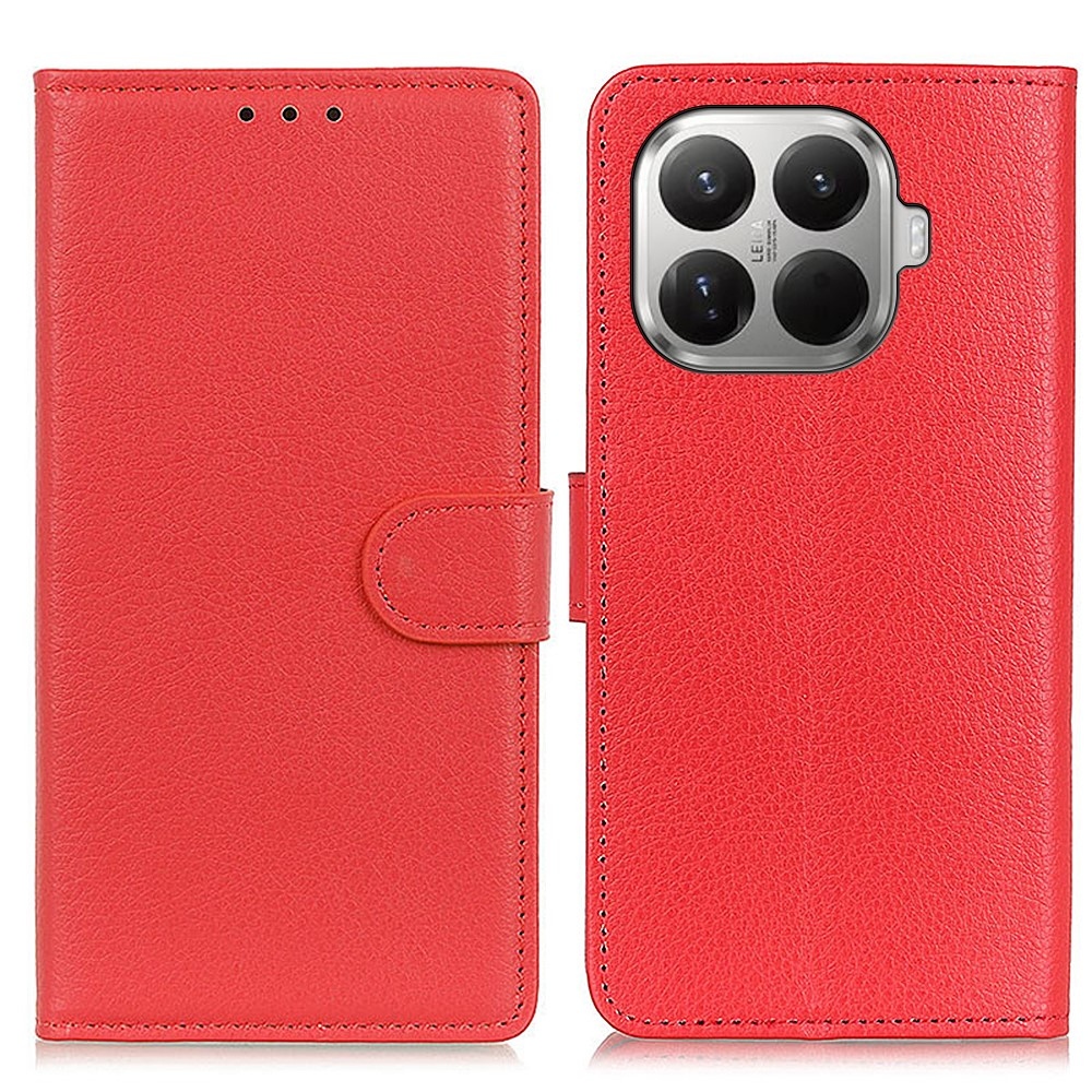 Litchie knížkové pouzdro na Xiaomi 17T Pro - červené