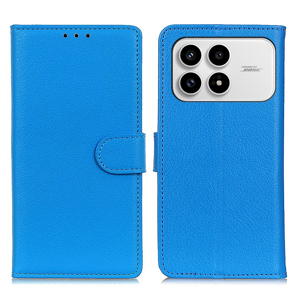 Litchie knížkové pouzdro na Xiaomi Poco F8 Pro 5G - modré