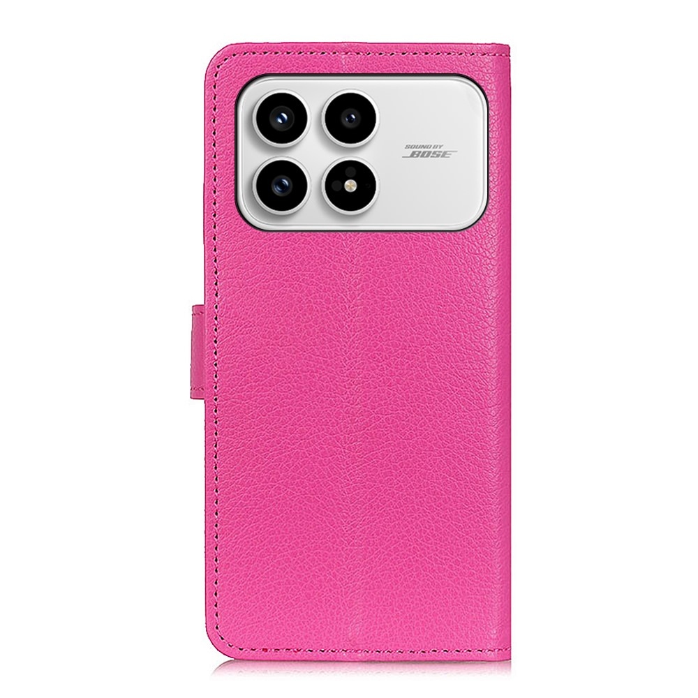 Litchie knížkové pouzdro na Xiaomi Poco F8 Pro 5G - rose