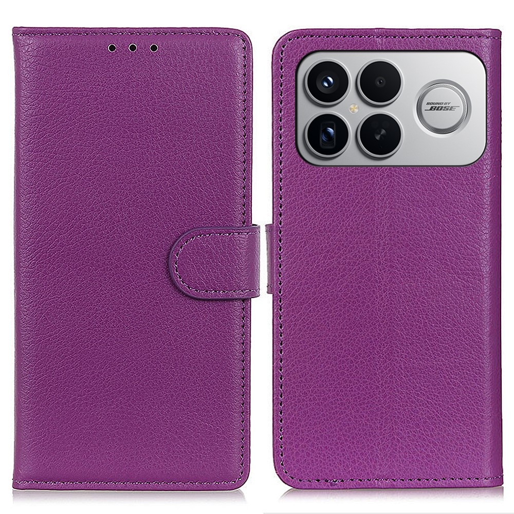 Litchie knížkové pouzdro na Xiaomi Poco F8 Ultra 5G - fialové