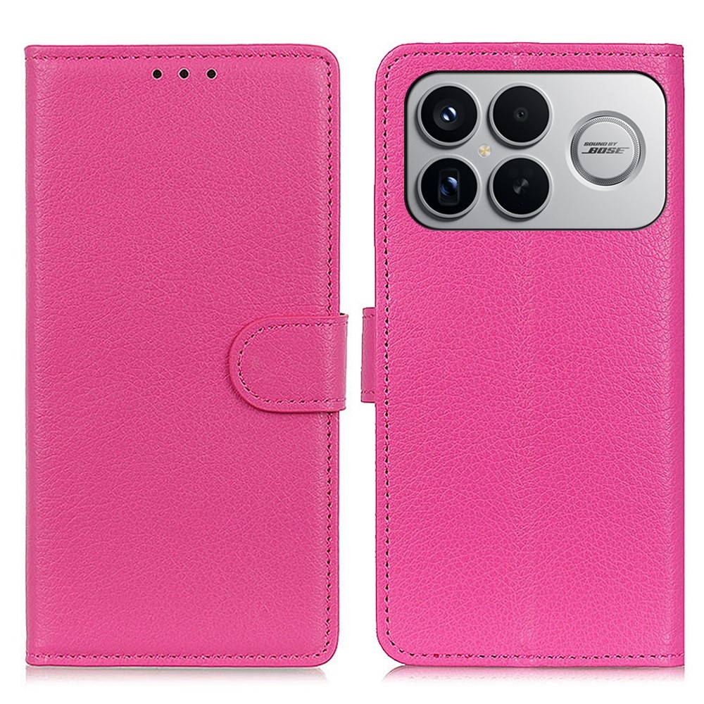 Litchie knížkové pouzdro na Xiaomi Poco F8 Ultra 5G - rose