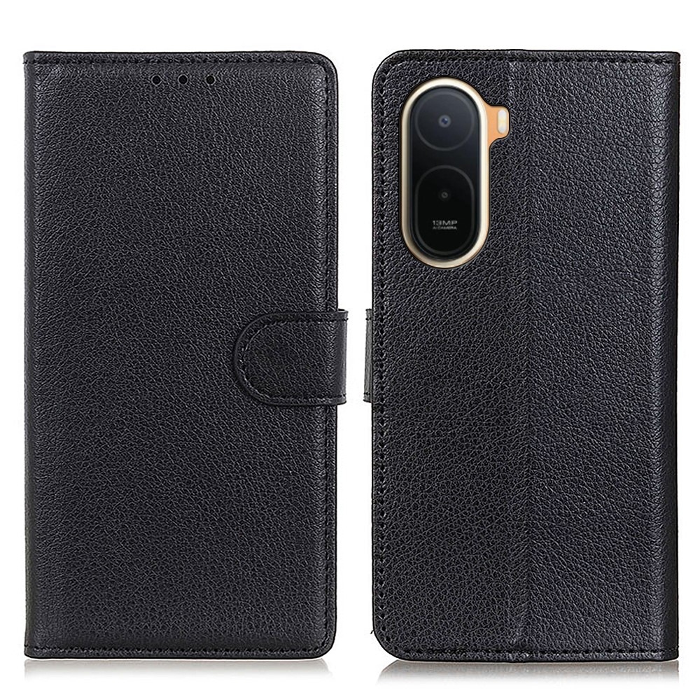 Litchie knížkové pouzdro na Xiaomi Redmi A7 Pro - černé