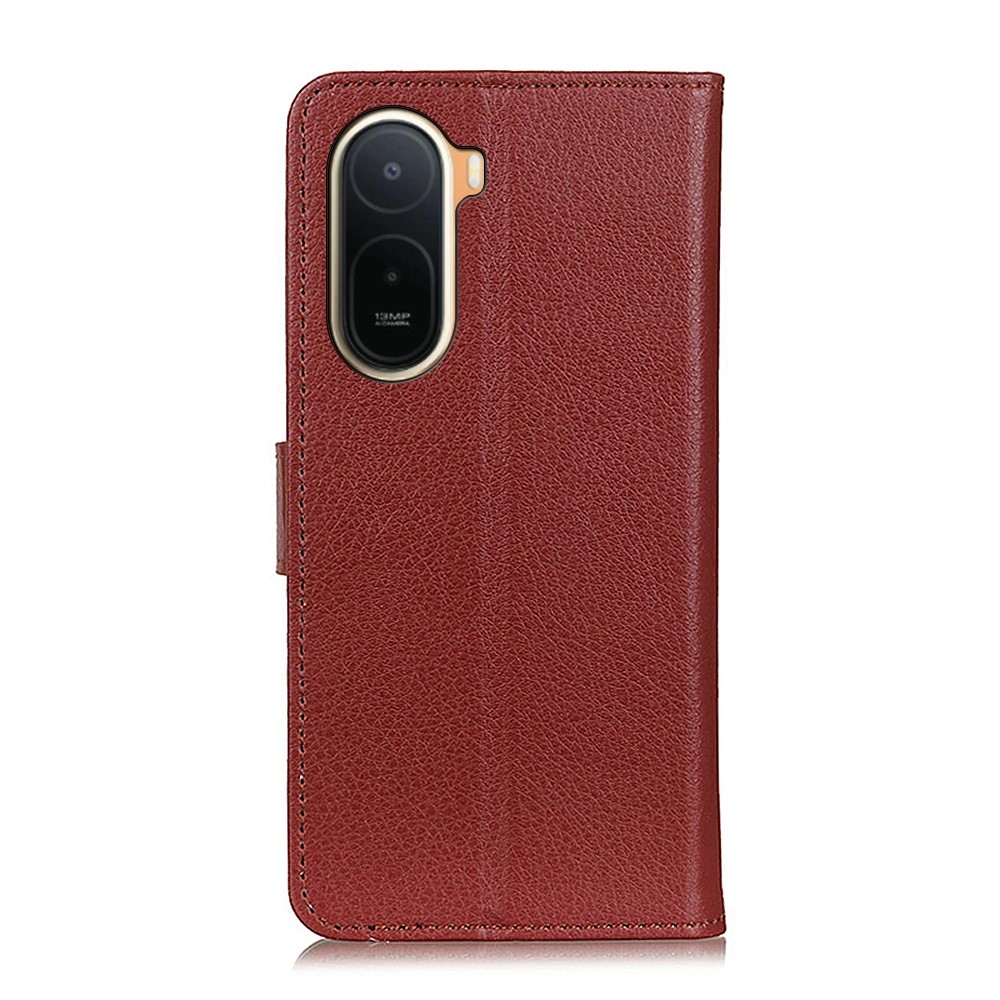Litchie knížkové pouzdro na Xiaomi Redmi A7 Pro - hnědé