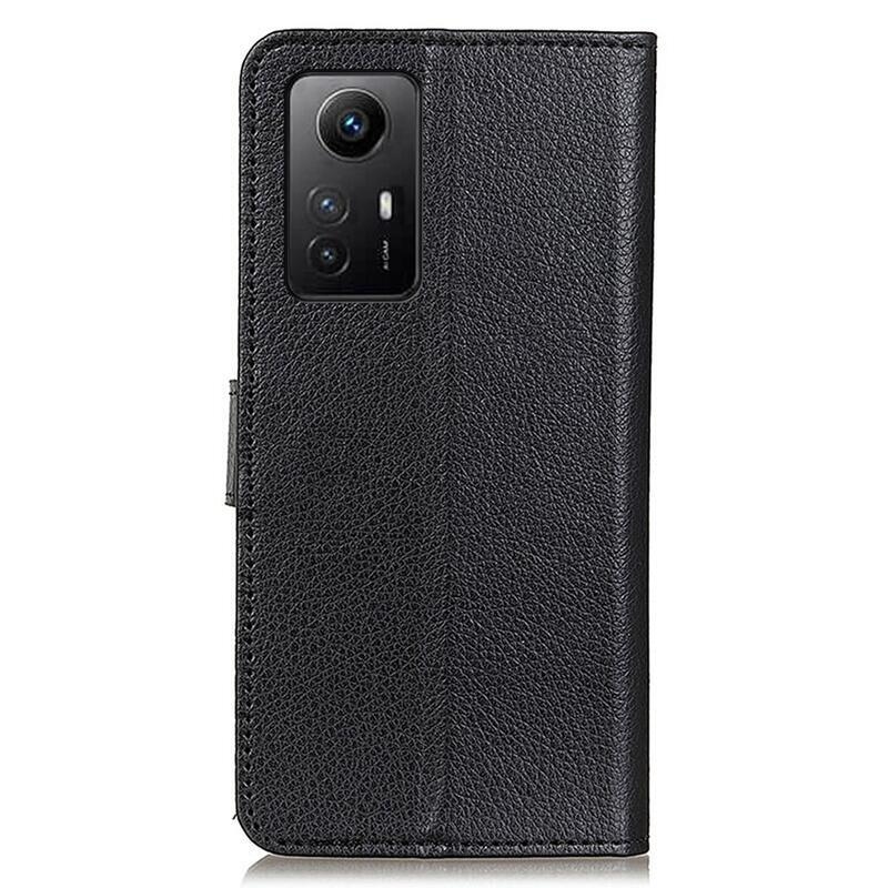Litchie knížkové pouzdro na Xiaomi Redmi Note 12S - černé