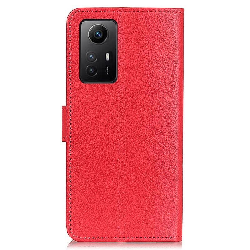 Litchie knížkové pouzdro na Xiaomi Redmi Note 12S - červené