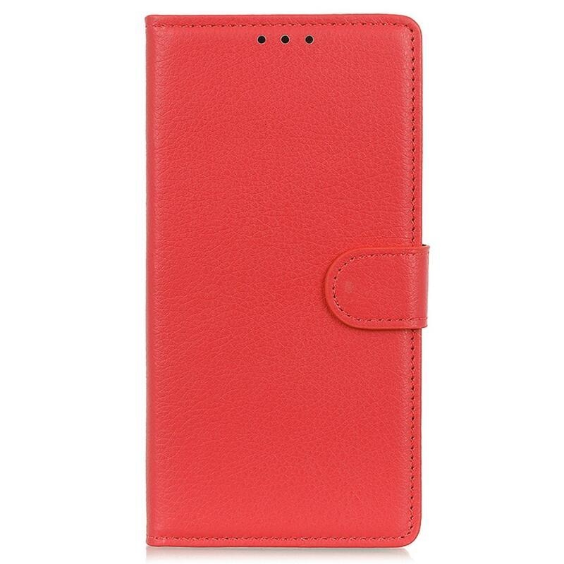 Litchie knížkové pouzdro na Xiaomi Redmi Note 12S - červené