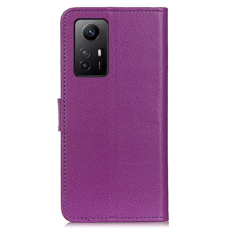 Litchie knížkové pouzdro na Xiaomi Redmi Note 12S - fialové