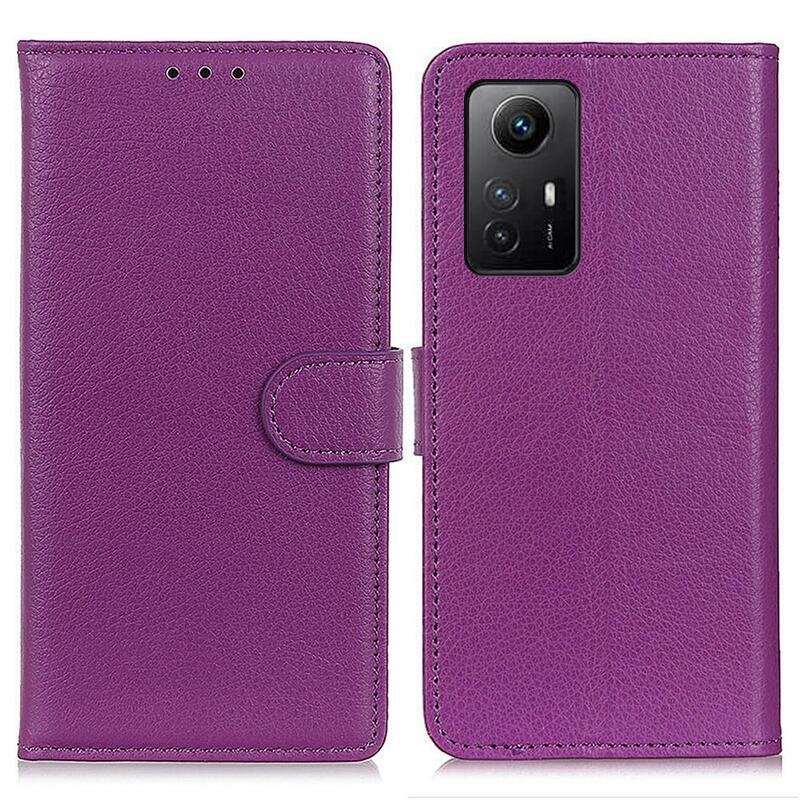 Litchie knížkové pouzdro na Xiaomi Redmi Note 12S - fialové