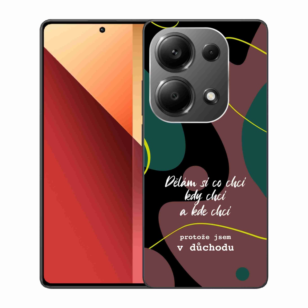 Gelový kryt mmCase na Xiaomi Redmi Note 13 Pro 4G/Poco M6 Pro  - vtipný text 10 černé pozadí