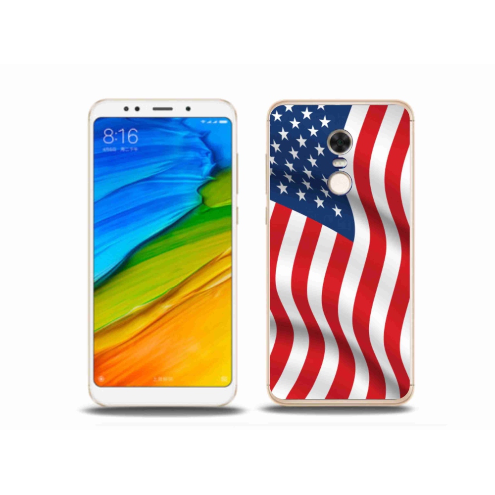Gelový kryt mmCase na mobil Xiaomi Redmi 5 Plus - USA vlajka