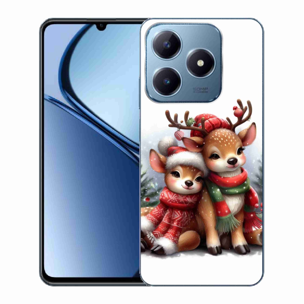 Gelový kryt mmCase na Realme C63 - vánoční sobi