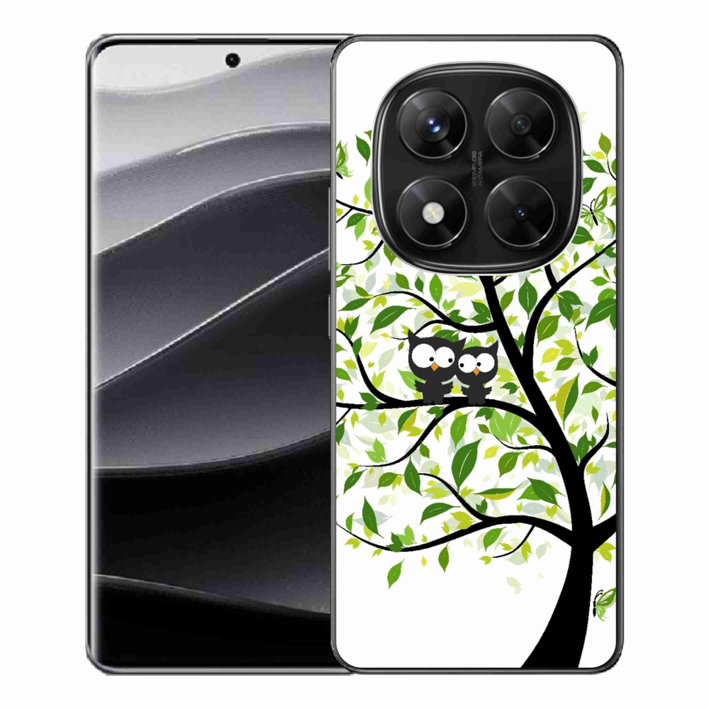 Gelový kryt mmCase na Xiaomi Redmi Note 14 Pro 5G/Poco X7 5G - sovičky na stromě