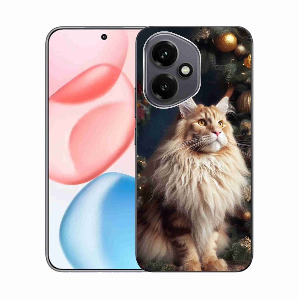 Gelový kryt mmCase na Honor 400 - kočka u stromku