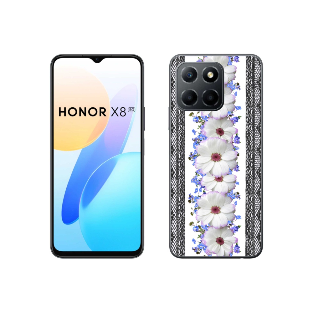 Gelový kryt mmCase na Honor X8 5G/70 Lite 5G - květiny 8