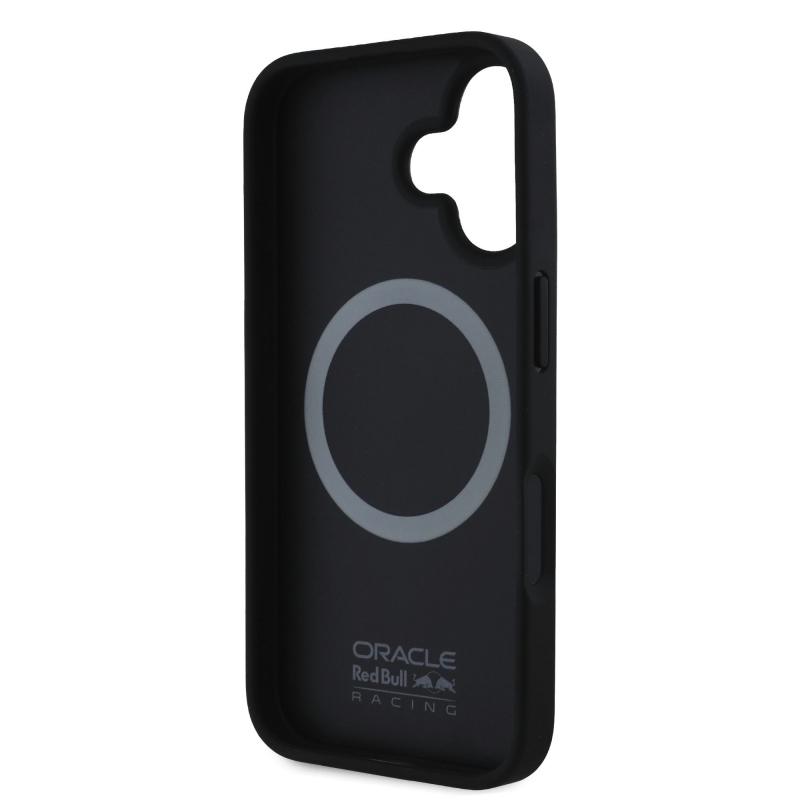 Red Bull Carbon Shiny Logo MagSafe Zadní Kryt pro iPhone 16 Black