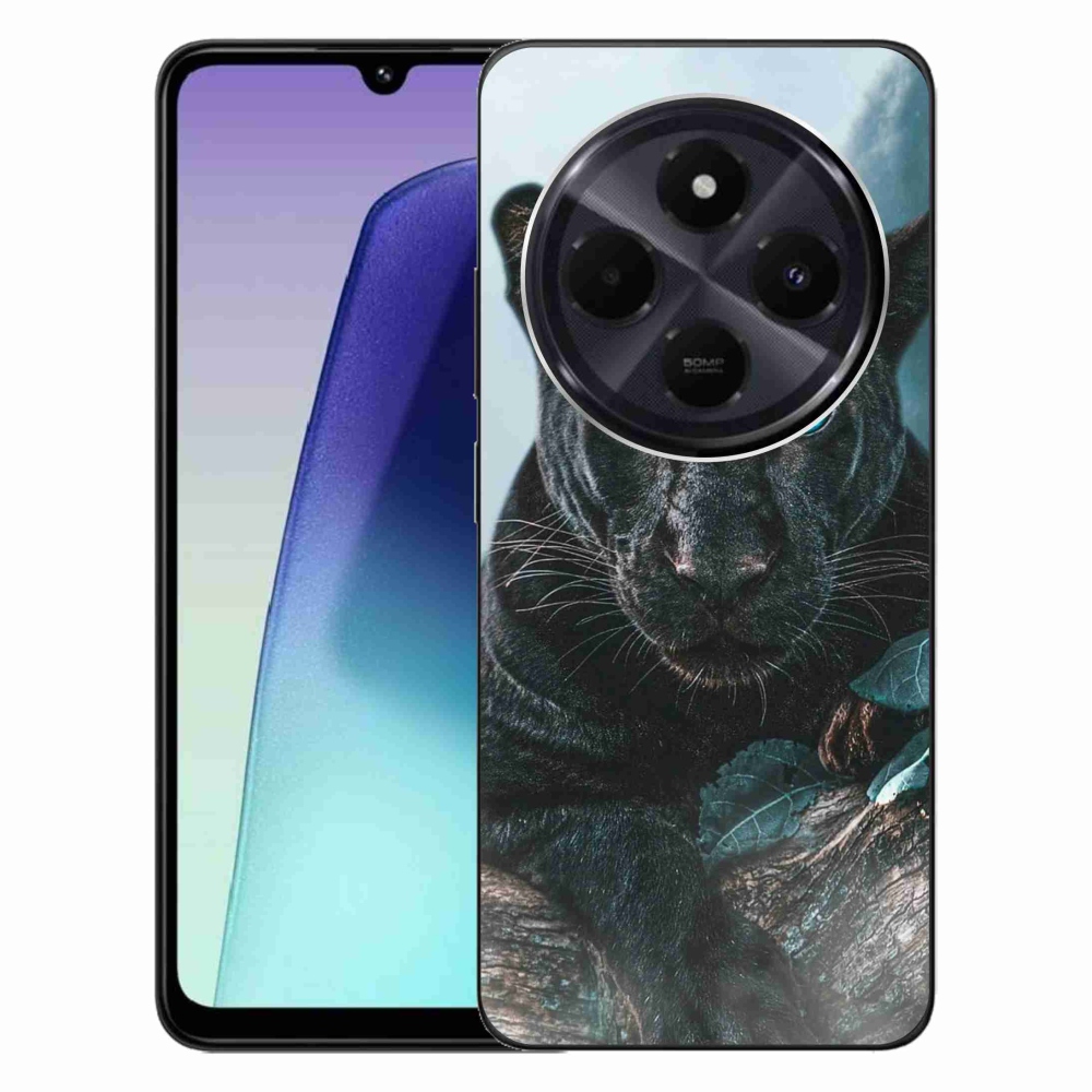 Gelový kryt mmCase na Xiaomi Redmi 14C/Poco C75 - černý panter