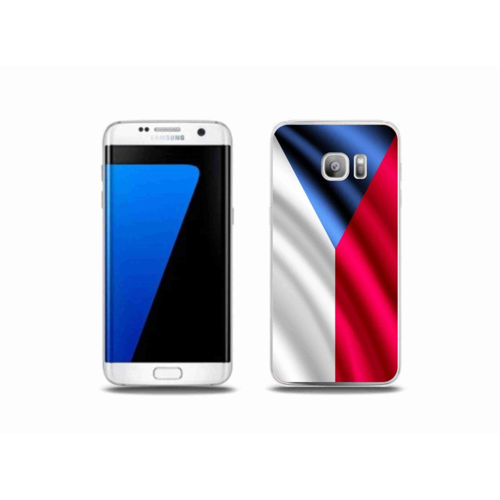 Gelový kryt mmCase na mobil Samsung Galaxy S7 Edge - česká vlajka