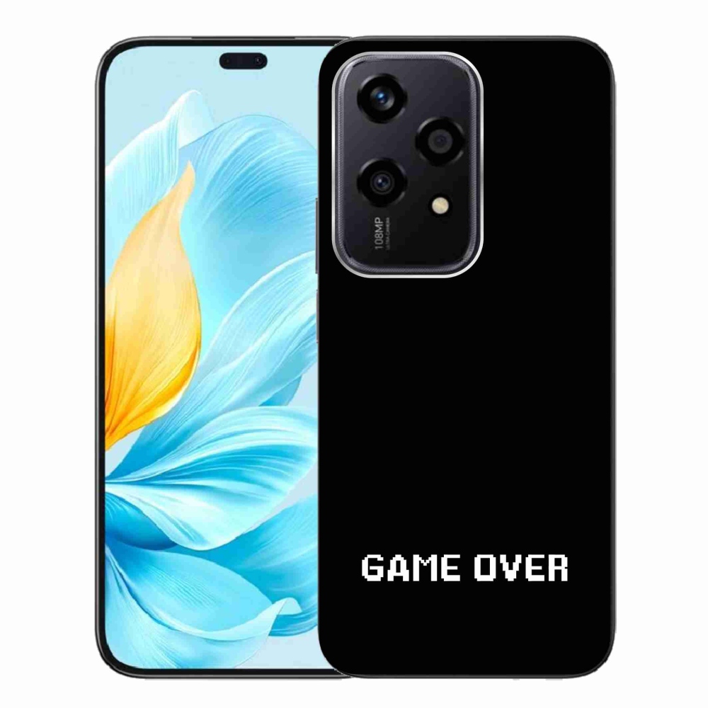 Gelový kryt mmCase na Honor 200 Lite 5G - game over černé pozadí