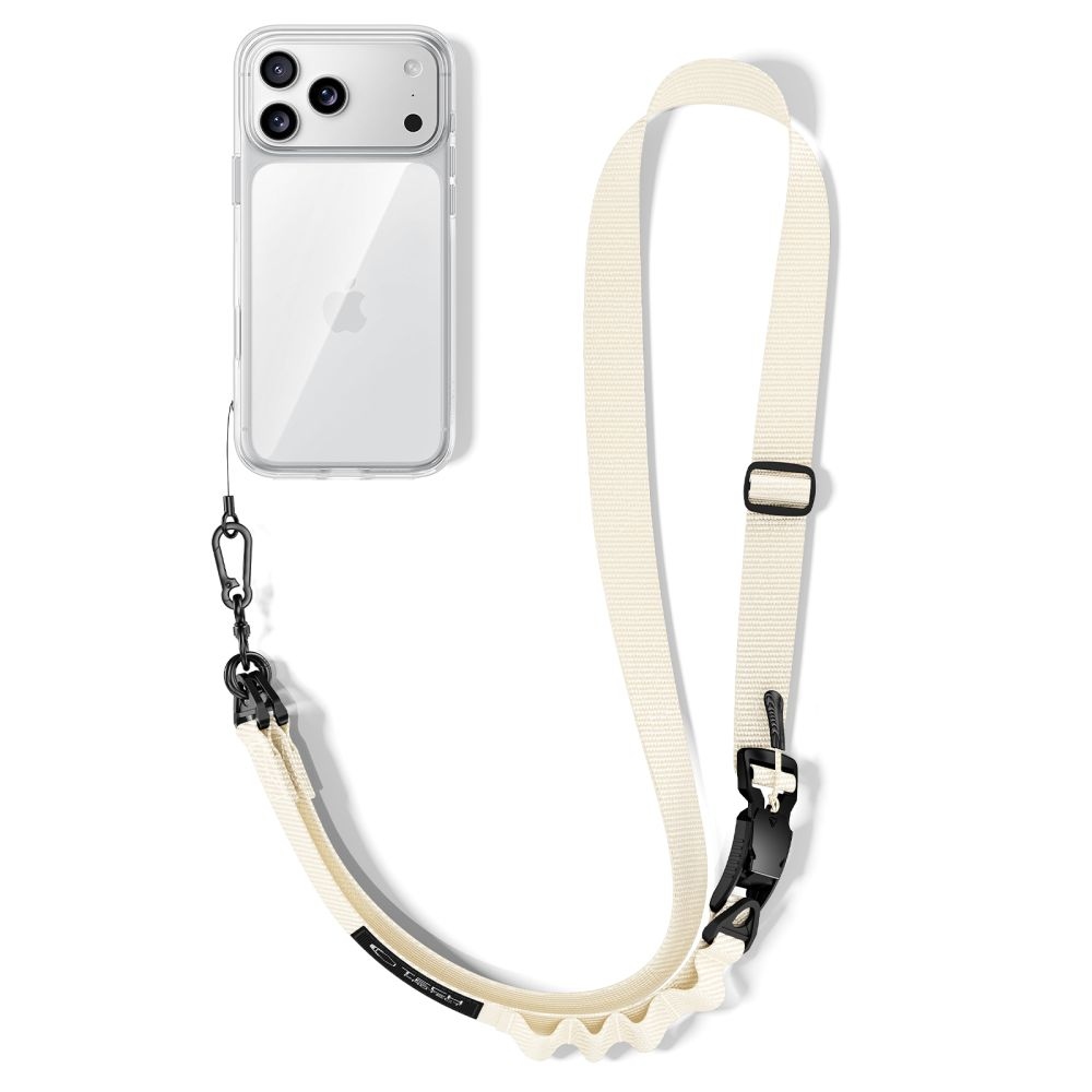 Tech-Protect C9S Rope Crossbody popruh na telefon - pískově béžový