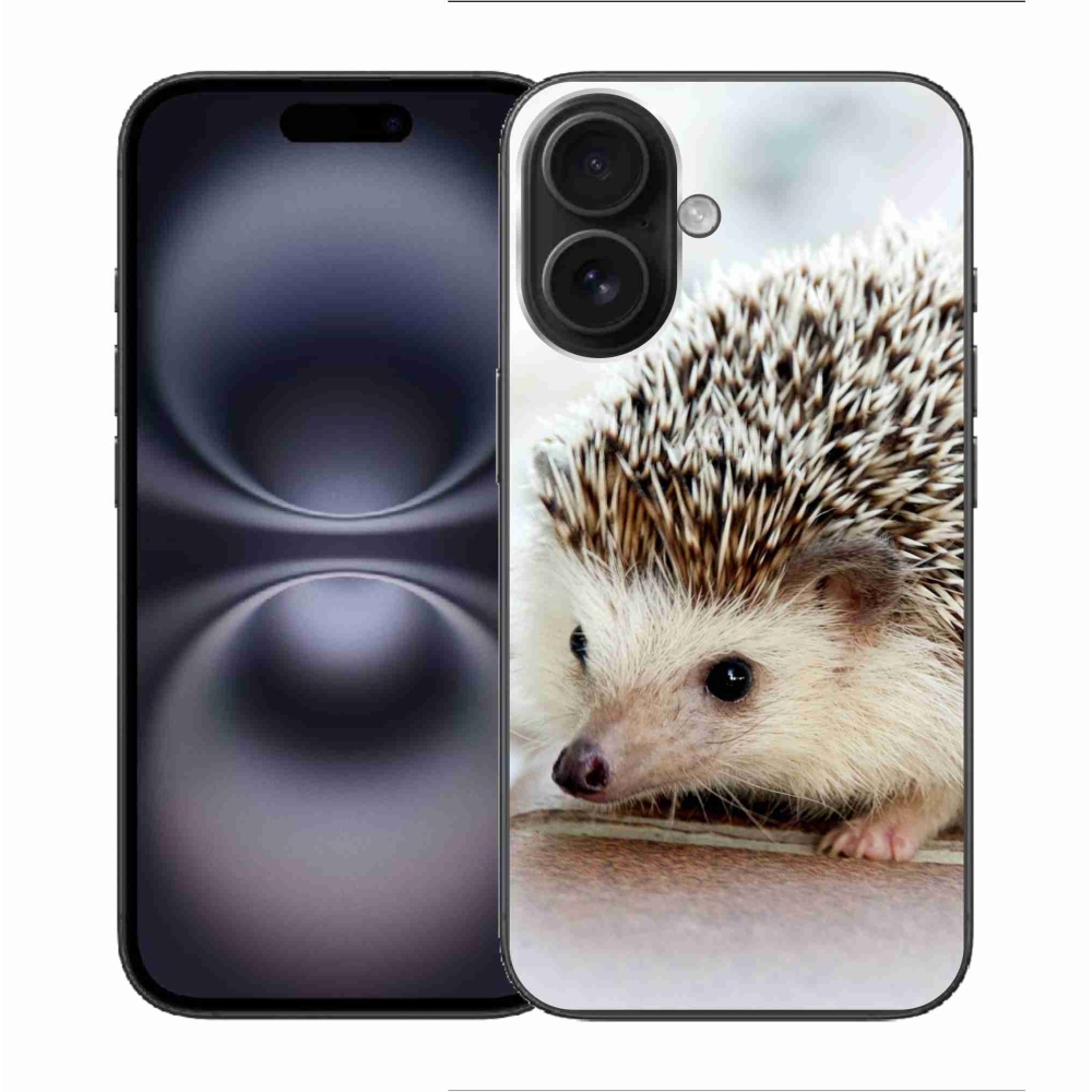 Gelový kryt mmCase na iPhone 16 - ježek