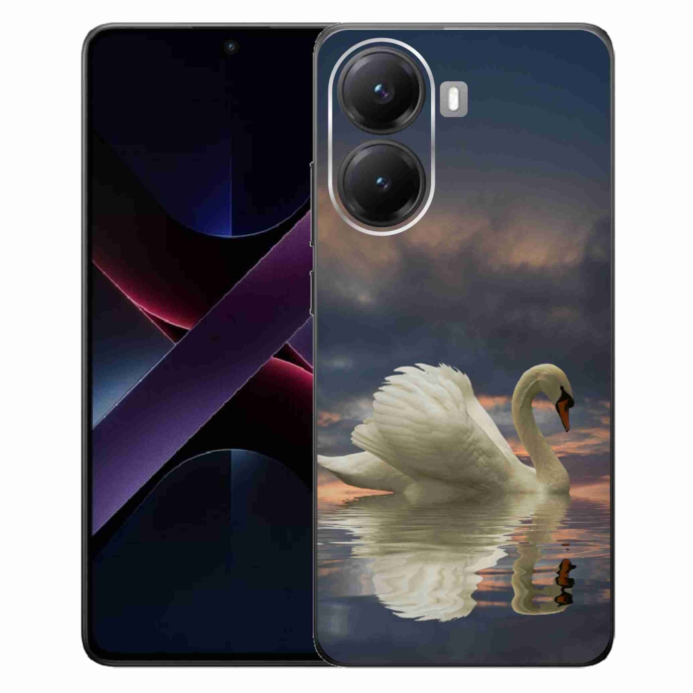 Gelový kryt mmCase na Xiaomi Poco X7 Pro 5G - labuť