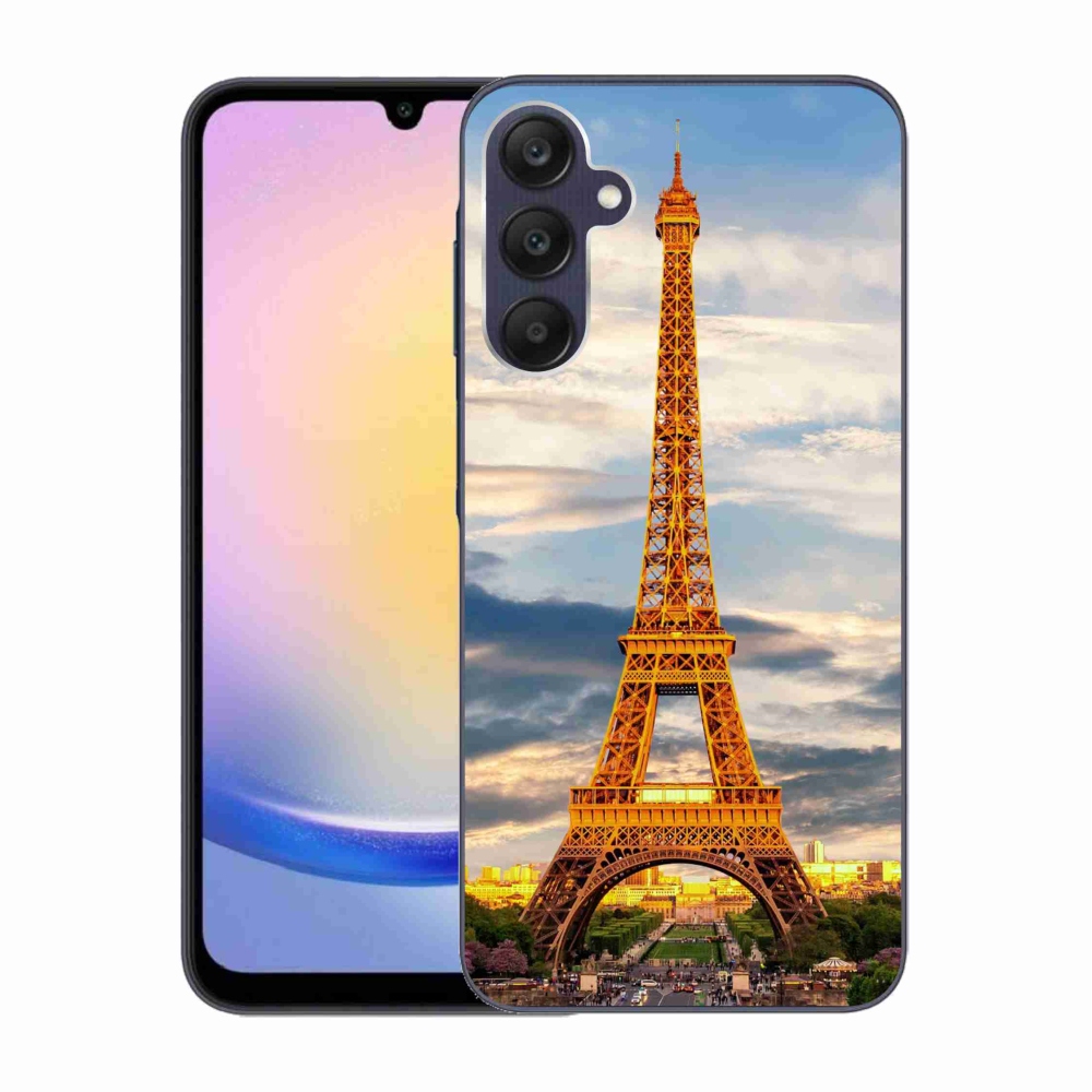 Gelový kryt mmCase na Samsung Galaxy A25 5G - eiffelova věž 3