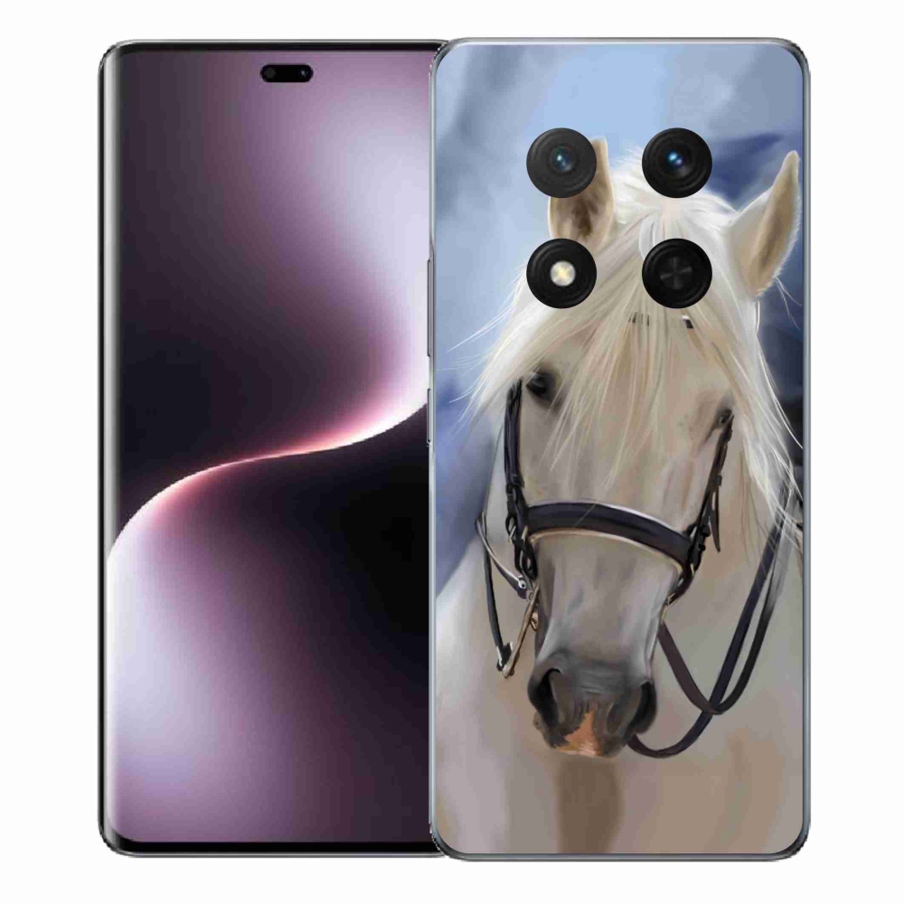 Gelový kryt mmCase na Honor Magic 7 Lite 5G - bílý kůň