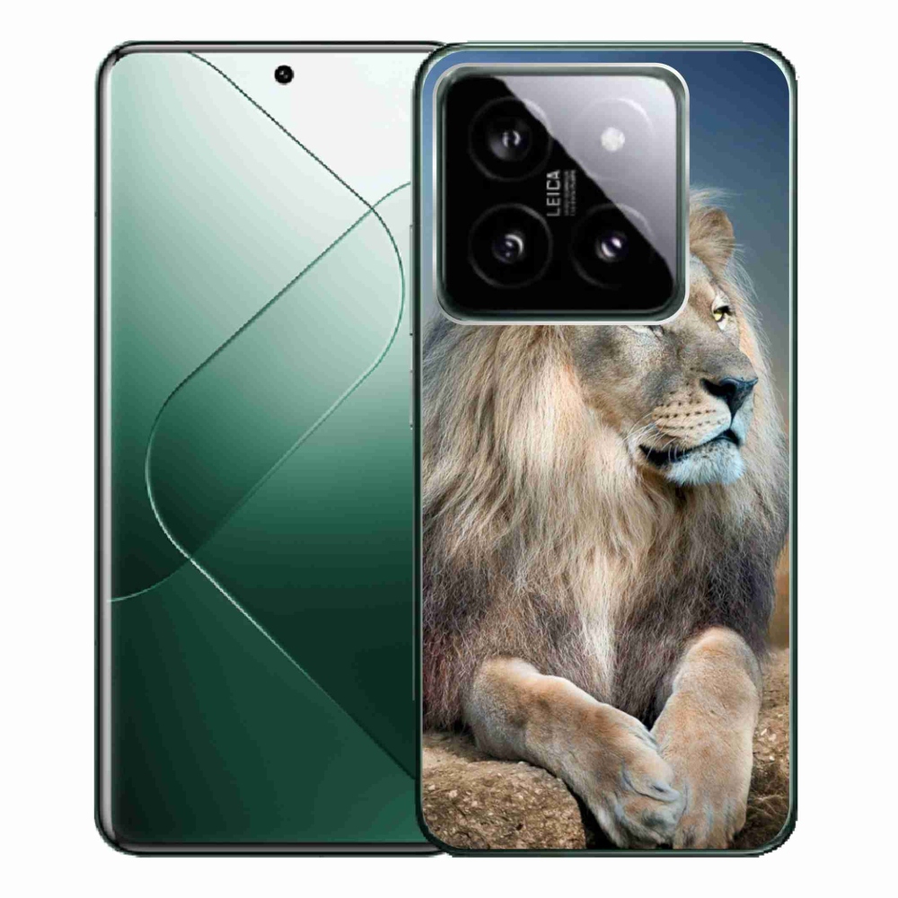 Gelový obal mmCase na Xiaomi 14 Pro - lev 1