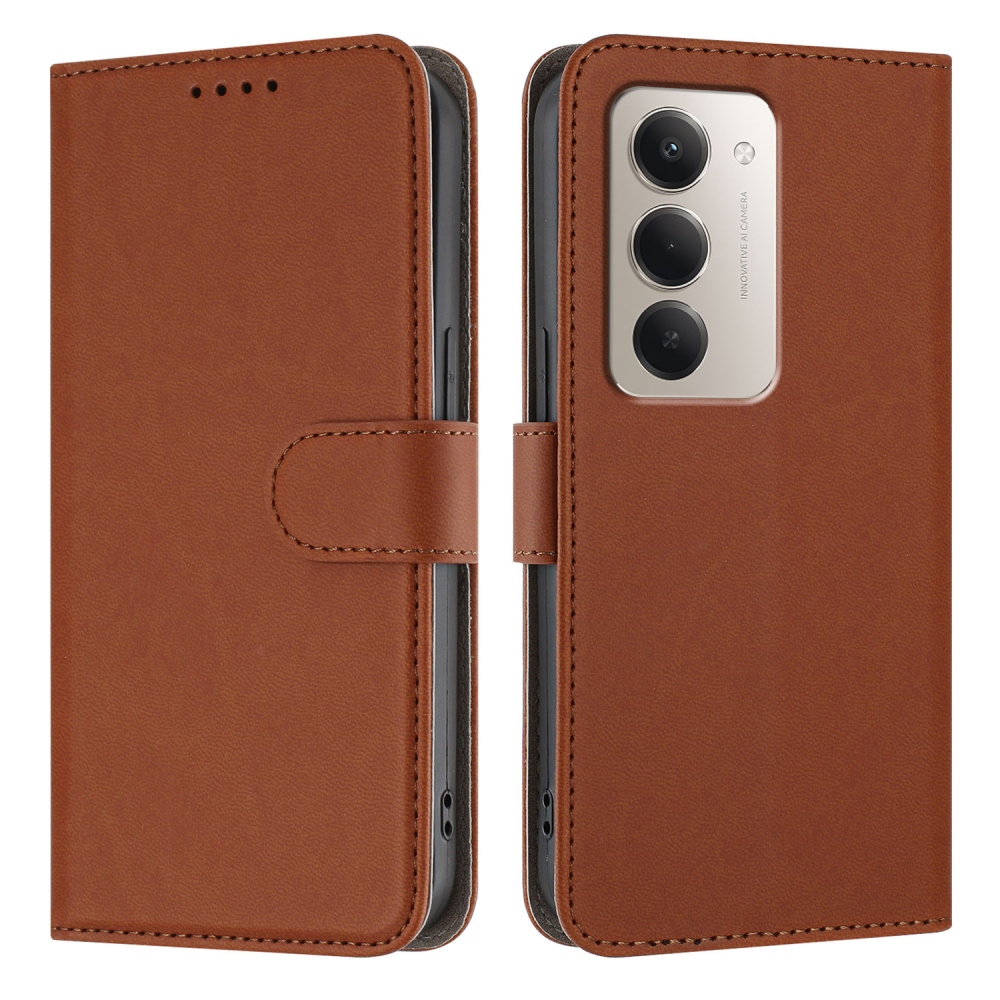 Snap knížkové pouzdro na Xiaomi Redmi 15 4G/5G (171mm) - hnědé