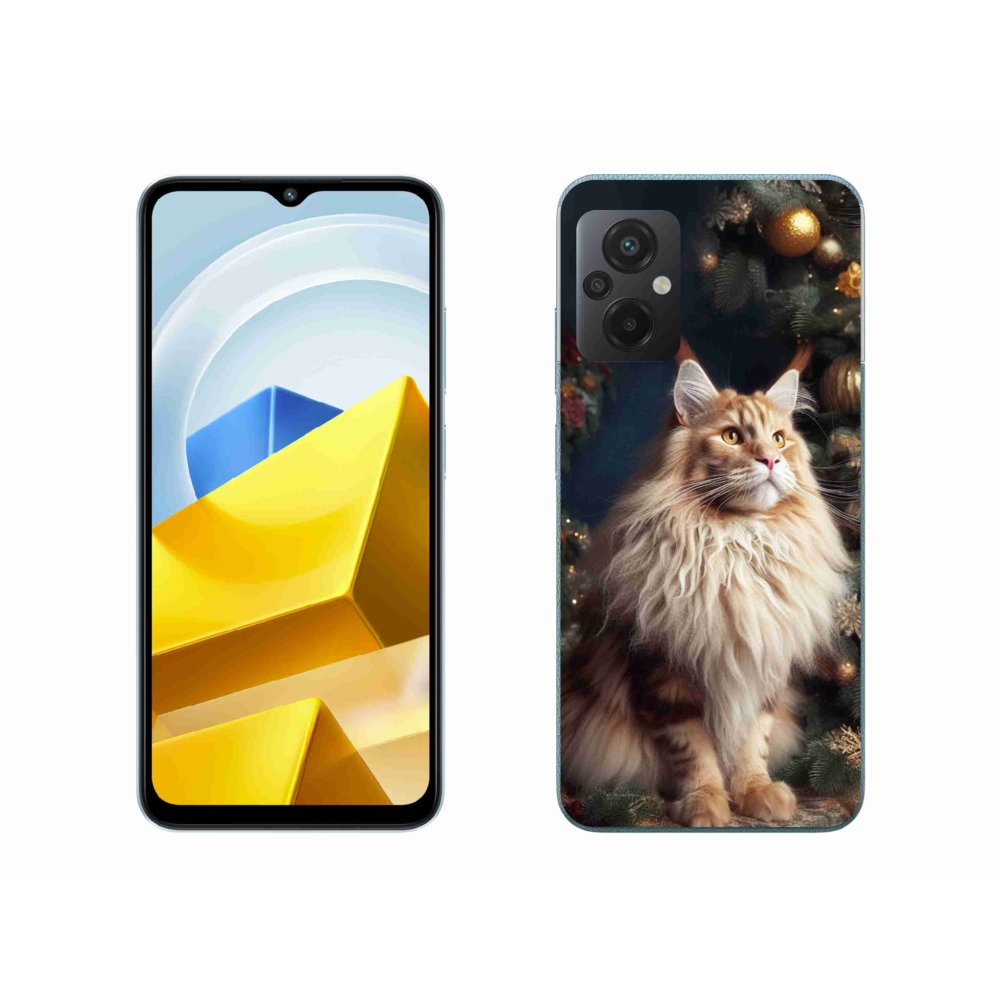 Gelový kryt mmCase na Xiaomi Poco M5 4G - kočka u stromku