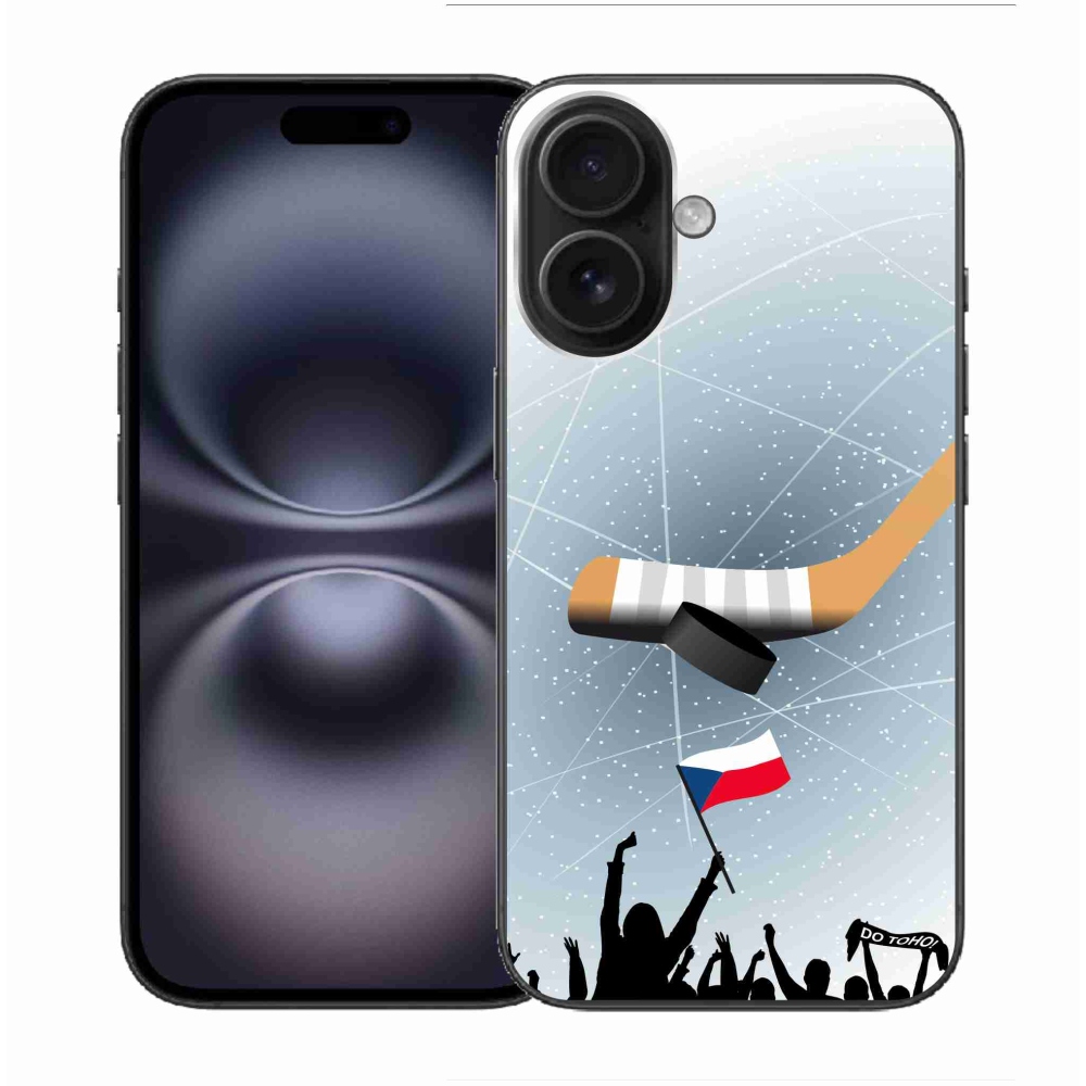 Gelový kryt mmCase na iPhone 16 - fanoušci hokeje