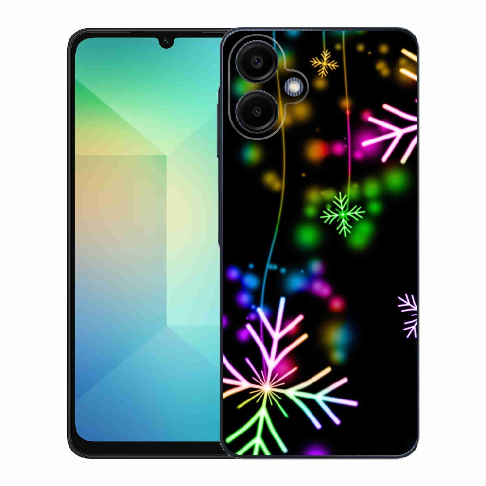 Gelový kryt mmCase na Samsung Galaxy A06 4G - barevné vločky