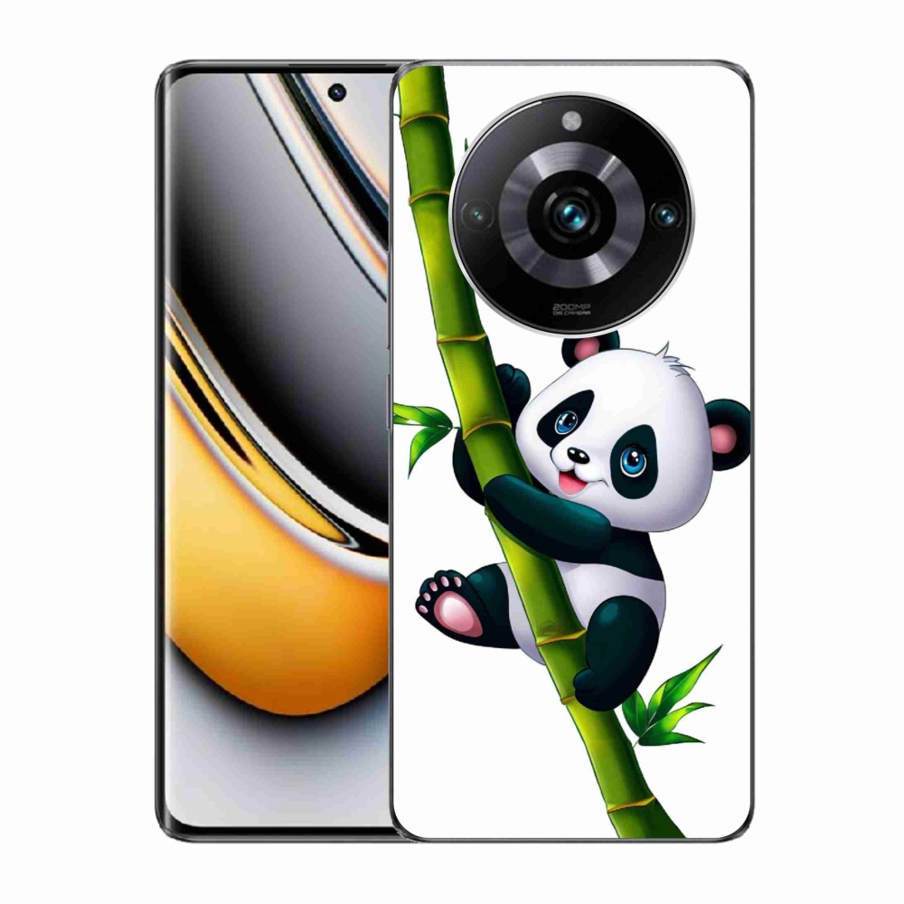 Gelový kryt mmCase na Realme 11 Pro/11 Pro+ - panda na bambusu