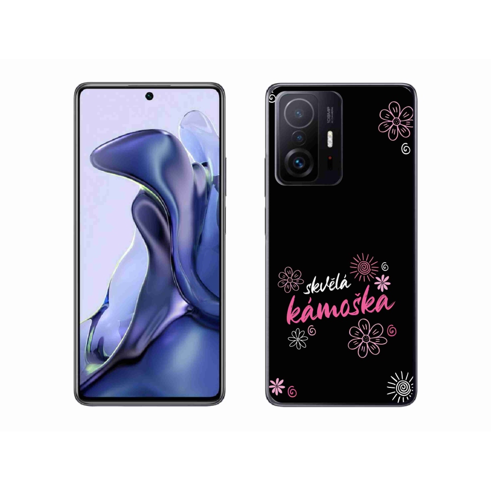 Gelový kryt mmCase na Xiaomi 11T - skvělá kámoška černé pozadí