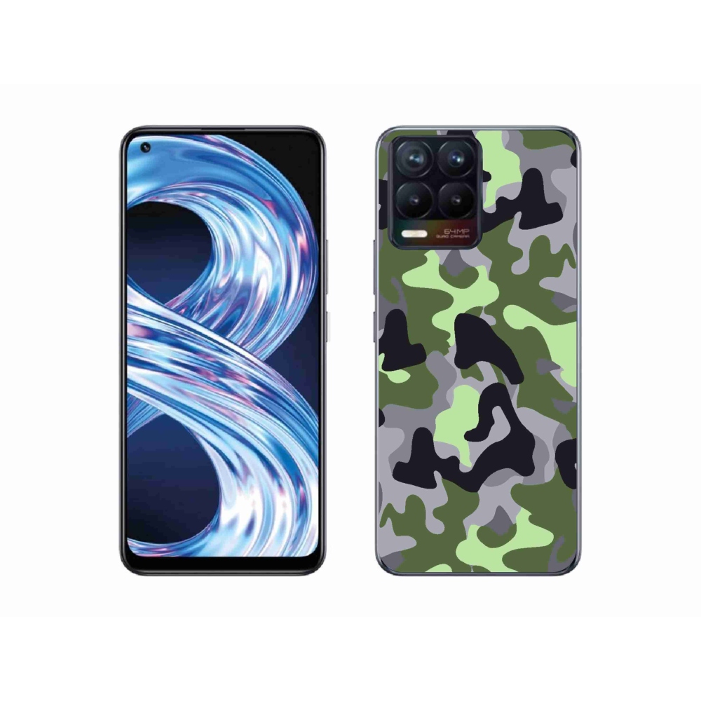 Gelový kryt mmCase na Realme 8 Pro - maskáčový vzor 7