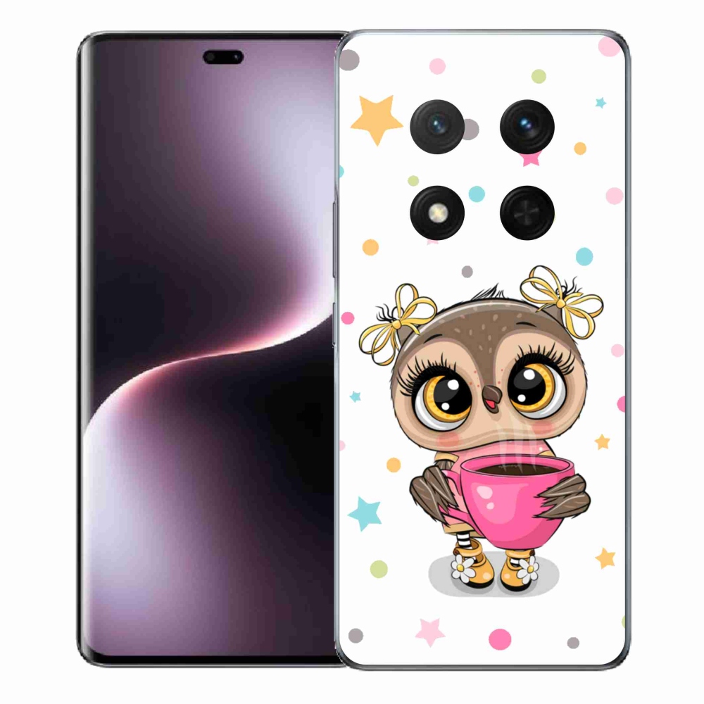 Gelový kryt mmCase na Honor Magic 7 Lite 5G - kreslená sovička