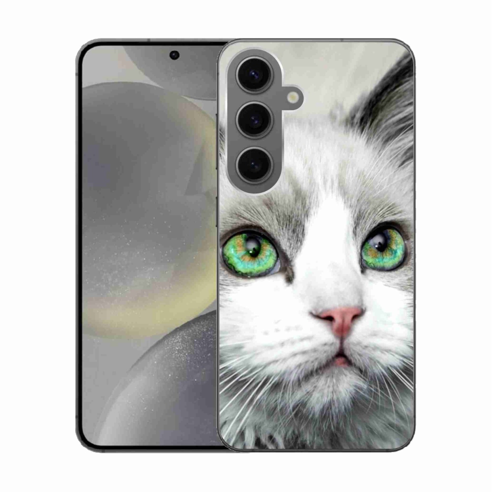 Gelový kryt mmCase na Samsung Galaxy S24 - kočičí pohled