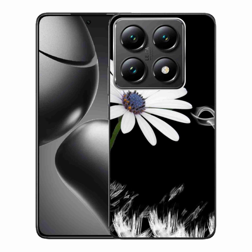 Gelový kryt mmCase na Xiaomi 14T Pro - bílá květina