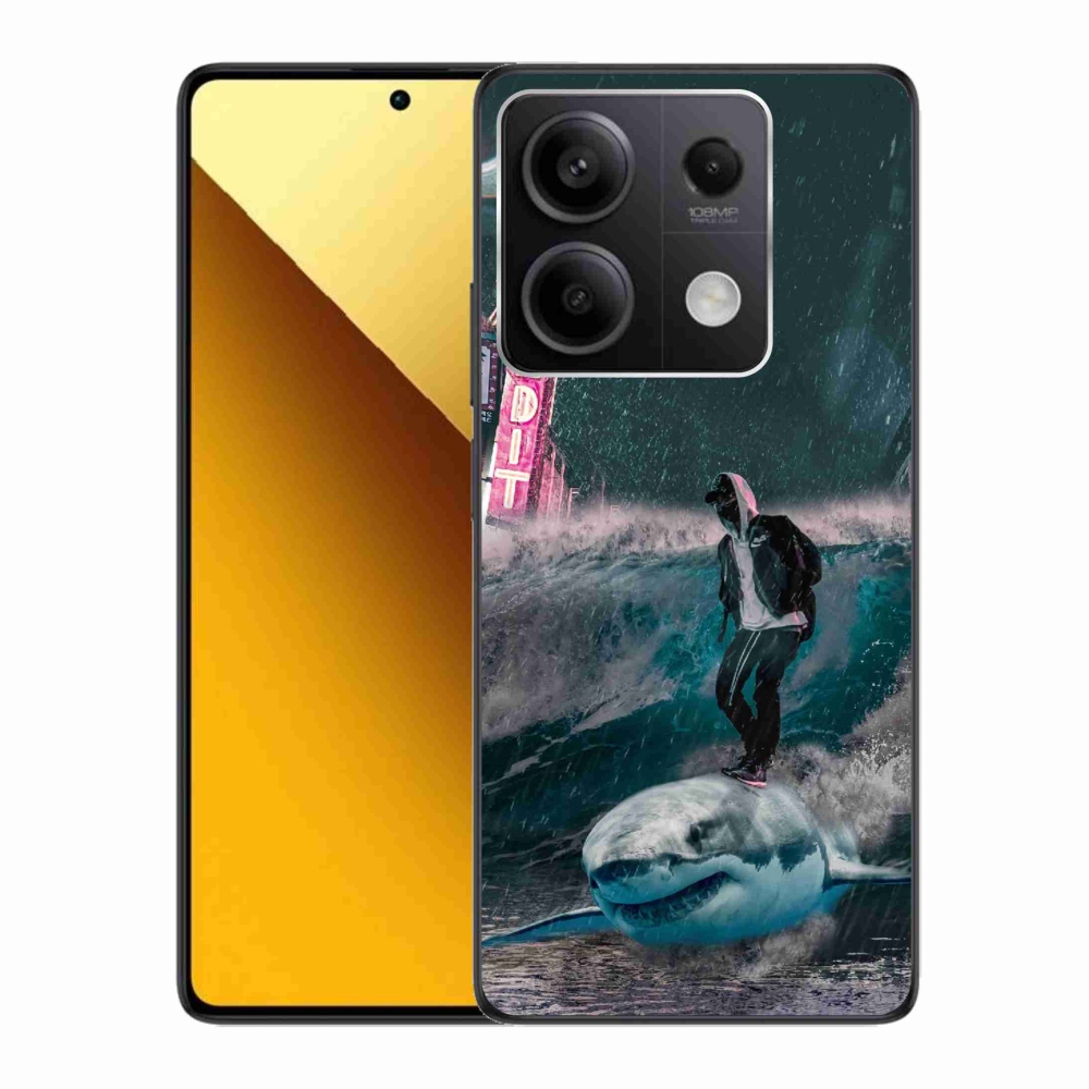 Gelový kryt mmCase na Xiaomi Redmi Note 13 5G - žralok