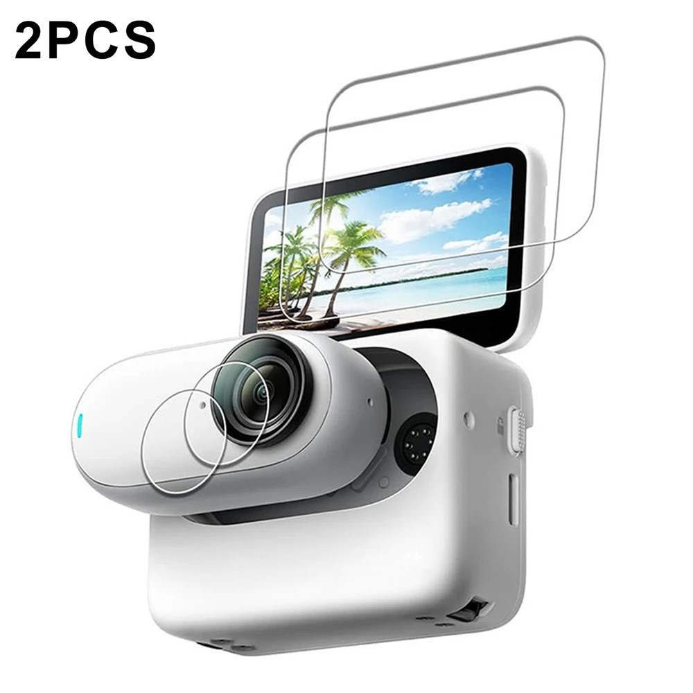 Sada 2× tvrzené sklo na displej a objektiv pro Insta360 GO 3S