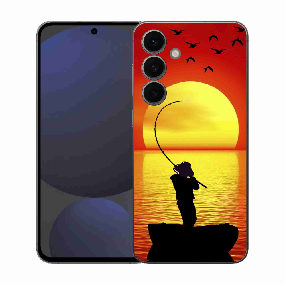 Gelový kryt mmCase na Samsung Galaxy S25 FE - rybaření
