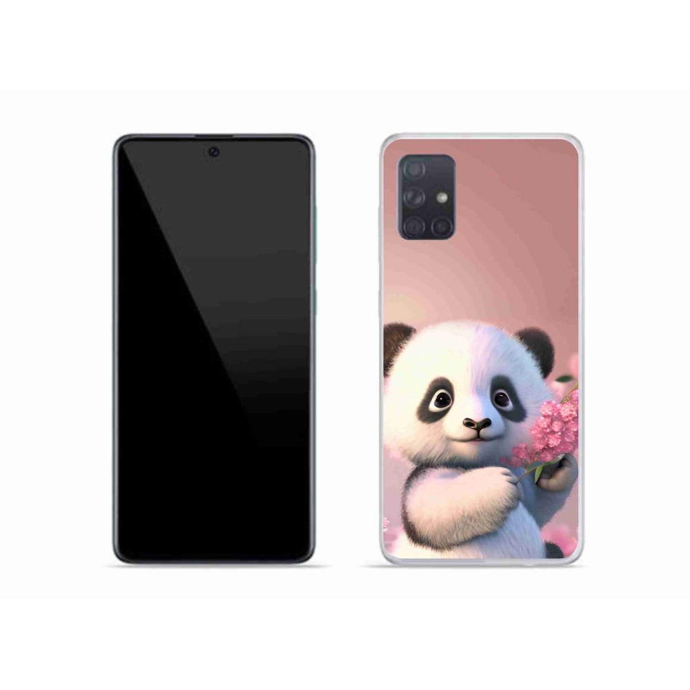 Gelový kryt mmCase na Samsung Galaxy A51 - roztomilá panda