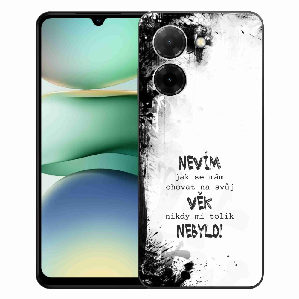 Gelový kryt mmCase na Xiaomi Redmi A5 (173.45x79.35x8.45mm) - vtipný text 14 bílé pozadí