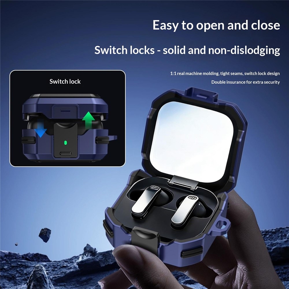 Lock odolný obal na Samsung Galaxy Buds4 Pro/Buds4 - modrý