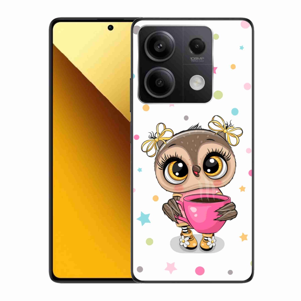 Gelový kryt mmCase na Xiaomi Redmi Note 13 5G - kreslená sovička