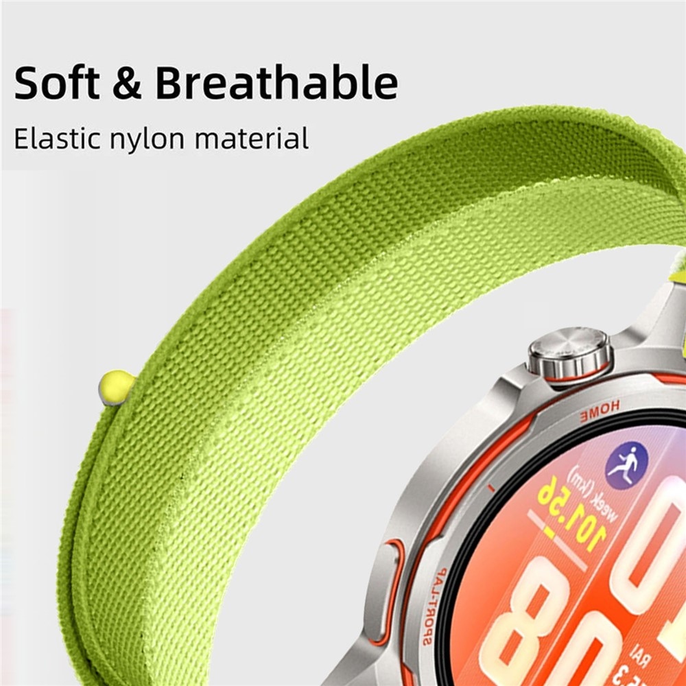 Loops nylonový řemínek 20mm na Samsung Galaxy Watch7 44mm/40mm - černý