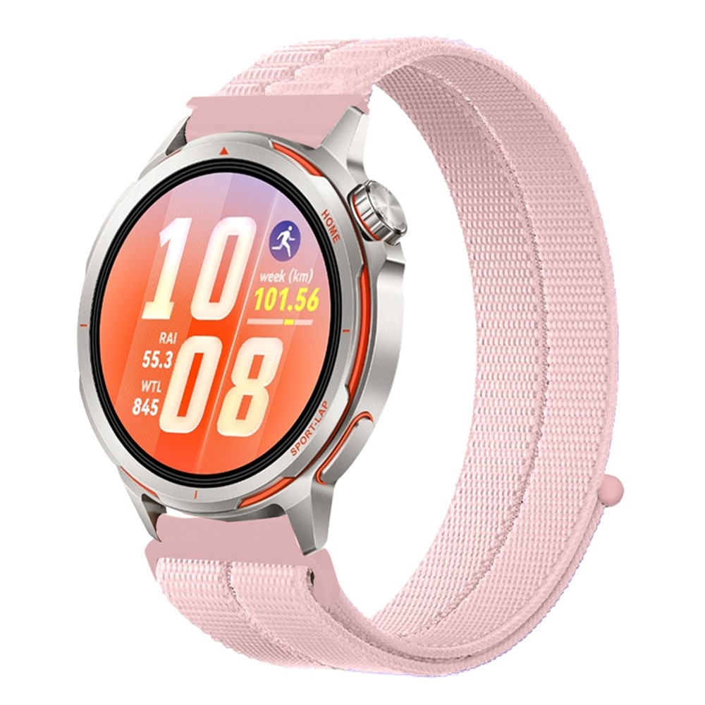 Loops nylonový řemínek 20mm na Samsung Galaxy Watch7 44mm/40mm - růžový