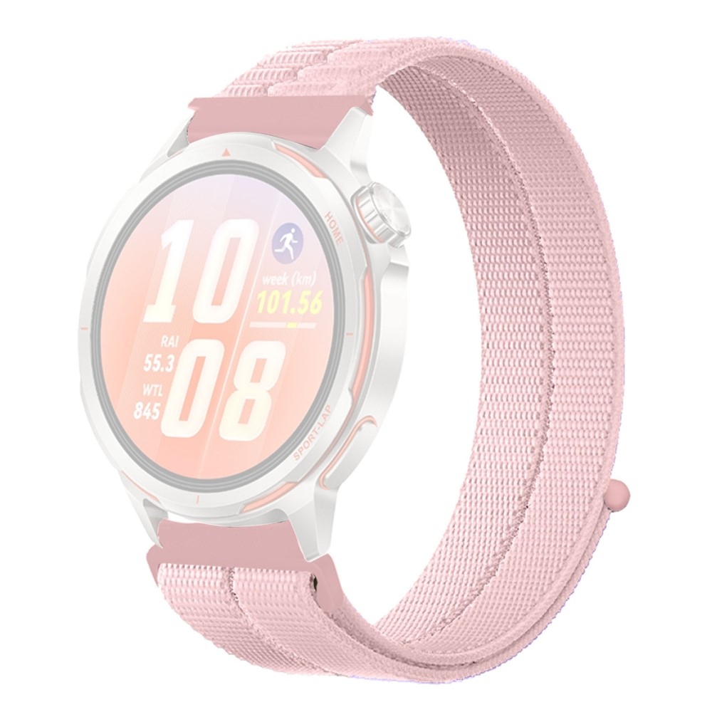 Loops nylonový řemínek 20mm na Samsung Galaxy Watch7 44mm/40mm - růžový